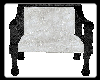 Black N White Fur Chair