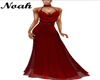 Red glitter long dress