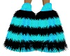 teal/blk stripe fluffies