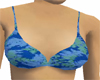 Hawaiian blue bikini top