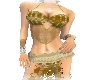 Gold arabian outfit
