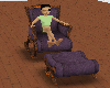 ~NM~purple rocking chair