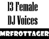 13 Female DJ Voices