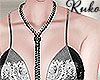 [rk2]Zipper Necklace BK