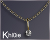 K gold diamond necklace