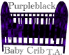 Purple Black Baby Crib
