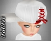 White/Red  Bow Cap
