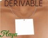 P| Small Necklace Derive
