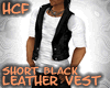 HCF Short Leather Vest M