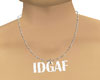 idgaf family necklace