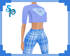 [S] Blue Pyjamas Set