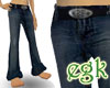[egk] Belted Jeans