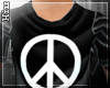 [Hiu] Black Peace Tshirt