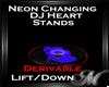 Neon Changing DJ Stands