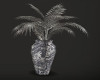 Silver-Black Plant Vase