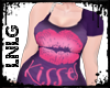 L:BBW Top-Kisses Purple