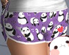 Purple Panda Shorts