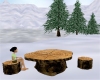 Winter Island Log Table
