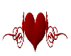 Heart Scroll sticker