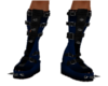 Spiked Blue/Black Boots