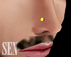 gold nose piercing [R]