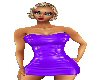 *F70 Purple Latex Dress