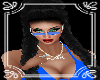 pheonix Dj blue glasses