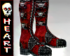 Pagan Skull Boots Red 1