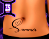 Summer Belly Tattoo