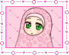 rose hijab anime girl