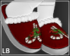 Candy Cane Slippers M
