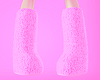 💋Fuzzy Boots Hot Pink