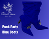 Punk Party Blue Boots
