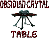 Obsydian Skull Table