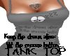 [DJK] Gray zzz tank top