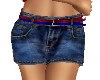 DENIM SHORTS/DOUBLE BELT