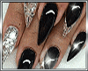 diamond black nails