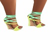 Mint and Yellow Wedges