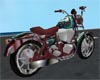 Burgandy Motorcycle