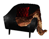Cozy Fur Chair blk/red