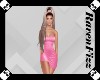Silk Mini Dress Pink