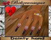 Ann burgndy blk manicure