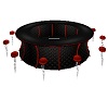 Black/Red Round Table