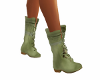 cute sage green boots