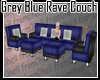 f0h GreyBlue Rave Couch