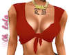 !L! Cropped Top Red