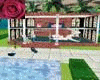 villa with pool animate