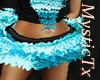 [M] Bad Aqua Rave Skirt