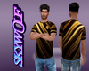 Shirt black-gold M