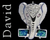 Opal & Silver Elephant